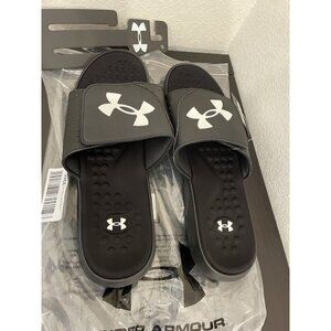 Brand new Under Armour Mens Ignite Pro Slides Sandals Black Size 17 Shoes‎